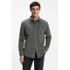 BOSS regular fit corduroy overhemd – grijsgroen
