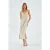 V-hals Split Midi-jurk