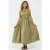 Gerimpelde Strap Midi Jurk