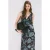 Mango gebloemde midi jurk – bruin