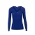 Morgan geribde top met rits blauw