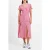 French Connection Bernice Eco Delphine V-neck Midi Dress Sea Pink
