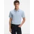 Lichtblauw pique poloshirt Boss Black Pallas korte mouwen