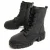 Montevita Plataform Boot Militarsuav In Black