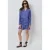 Dante6 Krissy Drapey Mini Skirt Twilight Blue