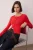 TRENDYOLMİLLA Dames Rood Effen Lang Getailleerd Blouses