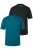 Men Plus Shirt  petrol / zwart
