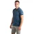 Heren Korte Mouwen Poloshirt in Gestreepte Katoen met Pocket PRI2635