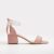 Illy Laag Block Hak Sandalen with Pearls