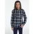 The Kooples Chemise Droite A Carreaux Poches Contrastees Bottle Green