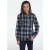The Kooples Chemise Droite A Carreaux Poches Contrastees Bottle Green