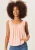 Rouse hals oversized mouwloze top