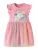 NAME IT Jurk ‘NMFADAJA’  lichtblauw / lichtgeel / pink