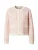 YAS Gebreid vest  beige / goud / lichtroze