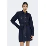 ONLY denim spijkerjurk dark blue denim