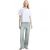 French Connection Dames-T-shirt van roze crêpe (Wit)