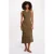 Morgan midi jurk kaki