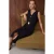 TRENDYOLMİLLA Dames Zwart Effen Midi Mouwloos Avond / Dagelijks Bodycon Jurken