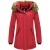 Matogla Winterjas met imitatie bontkraag slim fit
