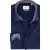 Eterna overhemd donkerblauw strijkvrij semi-wide collar