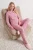 TRENDYOLMİLLA Dames 2-pack Roze Gestreept Lang Loungewear Regular fit Pyjama- Sets