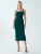BWLDR Cocktailjurk ‘Ryette’  smaragd