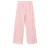Mango Kids straight casual broek roze met textuur