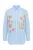 Angel of Style Blouse  lichtblauw / goudgeel / oudroze / wit