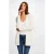 Morgan gebreid vest wit