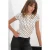 Dames Polkadot Slim-Fit Rundhals T-Shirt