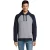 SOLS Uniseks Seattle Sweatshirt voor volwassenen (Grijs gemêleerd/French Navy)