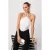TRENDYOLMİLLA Dames Wit Effen Mouwloos Regular fit Blouses