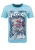 Key Largo Shirt ‘Fast’  hemelsblauw / blauw denim / rood