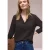 Street One Dames 3/4-mouwen blouse in mousseline kwaliteit in Bruin