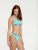 VIVID Bikinitop  aqua / zwart / wit