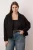Trendyol Curve Dames Zwart Effen Driekwart mouw Oversized Grote maten Sweatshirts