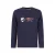 TYGO & vito jersey rechtvallende longsleeve met print – donkerblauw