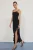TRENDYOLMİLLA Dames Zwart Effen Maxi Mouwloos Casual Bodycon Jurken