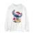 Disney Heren Lilo And Stitch Kerstmis Love Biscuit Sweatshirt (Wit)