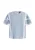Dreimaster Blouseshirt met kant Dames Lichtblauwe dunne strepen