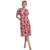 Plissé Jurk met Volant Mouwen Dames Goddiva Flutter Midi