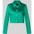 Marc Cain slim fit blazer met platte kraag en knoopsluiting