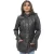 Dames leren parka jas met capuchon-Boekarest
