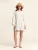St MRLO Jurk ‘LIANE MINI DRESS’  beige / lichtblauw / wit
