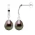 Half Hoop Tahitian Pearls Pears 8-9mm White Gold