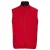 SOLS Heren Falcon Softshell gerecyclede bodywarmer (Peperrood)