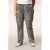 Miss Etam Plus straight leg jeans met panterprint bruin