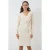 Bodycon Midi-jurk met V-hals en striksluiting