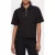 Calvin Klein Short Sleeve Tailored Knit Collar Top Black