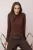 TRENDYOLMİLLA Dames Bruin Effen Driekwart mouw Getailleerd Blouses